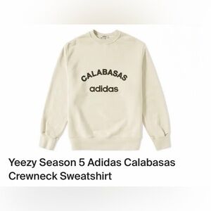 Adidas x Yeezy, Cream Crewneck Sweatshirt OVERSIZED Medium